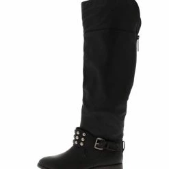 Breckelles Herley11 Black Studded Riding Boot