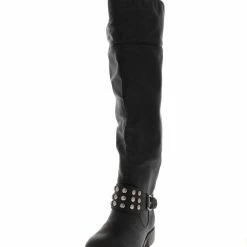 Breckelles Herley11 Black Studded Riding Boot