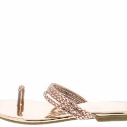 Liliana Rose154 Rose Gold Women's Sandal Shoes