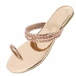 Liliana Rose154 Rose Gold Women's Sandal Shoes