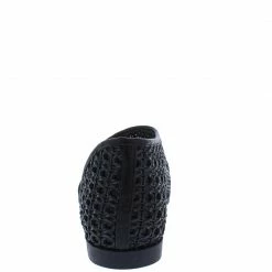 JP Hippie62m Black Wrap Eyelet Open Toe Slip On Sandal What's New