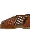 JP Hippie62m Chestnut Wrap Eyelet Open Toe Slip On Sandal What's New