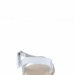 Forever Link Holy39ka White Rhinestone Strappy Open Toe Infants Sandal