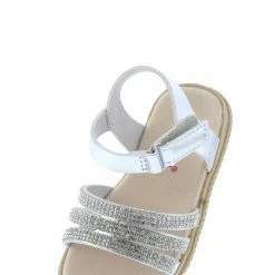 Forever Link Sandals Holy39ka Silver Rhinestone Strappy Open Toe Infants Sandal