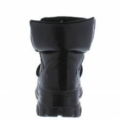 CAPE ROBBIN Homerun Black Chunky Lace Up Sneaker Boot