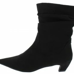 CAPE ROBBIN Boots Irolo Black Pointed Toe Extended Ankle Boot