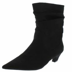 CAPE ROBBIN Boots Irolo Black Pointed Toe Extended Ankle Boot