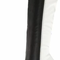 Yoki Boots Jacklyn11 White Multi Panel Knee High Boot 8 Yoki Boots Jacklyn11 White Multi Panel Knee High Boot