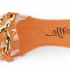 MACHI Jaime Orange Crocodile Women's Sandal