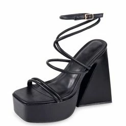Liliana What's New Ailana016 Black Women's Heel