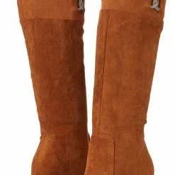 Yoki Jacklyn03 Rust Looped Rhinestone Knee High Boot What's New