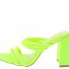 Legend Janet01 Neon Yellow Women's Heel