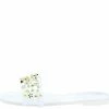 Liliana Ernestine173 Clear Studded Lucite Open Toe Slide Sandal