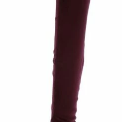 TWIN TIGER What's New Jennings010k Burgundy Over The Knee Hidden Wedge Boot