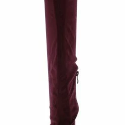 TWIN TIGER What's New Jennings010k Burgundy Over The Knee Hidden Wedge Boot