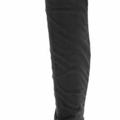 TWIN TIGER Jennings010k Grey Over The Knee Hidden Wedge Boot