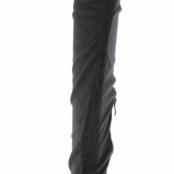 TWIN TIGER Jennings010k Grey Over The Knee Hidden Wedge Boot