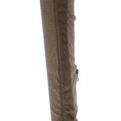 TWIN TIGER What's New Jennings010k Taupe Over The Knee Hidden Wedge Boot 7 TWIN TIGER What's New Jennings010k Taupe Over The Knee Hidden Wedge Boot