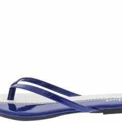 JUST EARL Jesse Royal Blue Color Block Flat Sandal Sandals