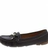 Forever Link Jimmi05 Brown Stitched Top Bow Slide On Boat Shoe Flat Shoes