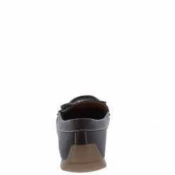 Forever Link Jimmi05 Brown Stitched Top Bow Slide On Boat Shoe Flat Shoes