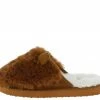 WESTWOOD Shoes Josie01 Tan Faux Fur Slide On Slipper Flat