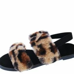 Liliana Little Princess Elizabeth086 Leopard Kids Sandal