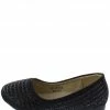 SUP Little Princess Kd07ks Black Girls Beaded Slide On Rubber Sole Flat
