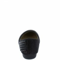 SUP Little Princess Kd07ks Black Girls Beaded Slide On Rubber Sole Flat