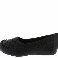 SUP Kd110km Black Circle Stitch Ballet Kids Flat Little Princess