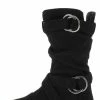 Forever Link Boots Kayden84k Black Scrunched Ring Buckle Strap Kids Boot