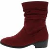 TWIN TIGER Kennedy02 Burgundy Relaxed Side Zip Crew Boot