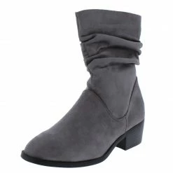 TWIN TIGER Kennedy02 Grey Relaxed Side Zip Crew Boot