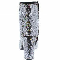 Liliana Gayle251 Multiple Sequin Almond Toe Ankle Boot