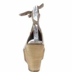 WESTWOOD Kite04 Taupe Peep Toe Ankle Tie Platform Wood Wedge What's New 7 WESTWOOD Kite04 Taupe Peep Toe Ankle Tie Platform Wood Wedge What's New