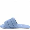 QUPID Kylo07a Cloud Quilted Open Toe Flat Slide Sandal Shoes