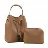 HANDBAG REPUBLIC What's New Eliana6 Taupe Women's Handbag Two Piece Set