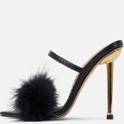 Lemonade Last Forever Black Women's Heel Shoes