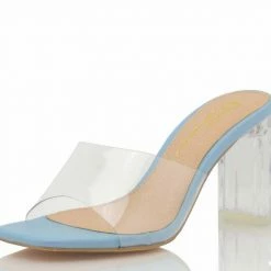 OIL J Lilah Light Blue Women's Heel