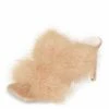 Liliana Ula011 Nude Furry Dual Strap Mule Stiletto Heel