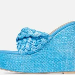 Lemonade What's New Love Triangle Blue Women's Wedge