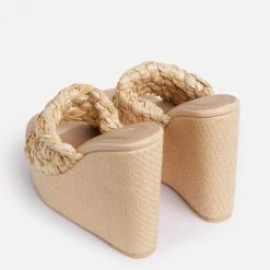 Lemonade What's New Love Triangle Beige Women's Wedge