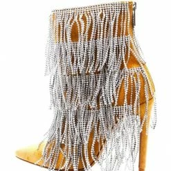 CAPE ROBBIN Luster Nude Women's Boot