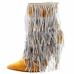 CAPE ROBBIN Luster Nude Women's Boot