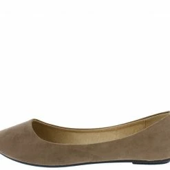 Wholesale Fashion Shoes Sales Store 28 Alba Lady02 Taupe Fashion Suede Full Coverage Ballet Flat Shoe Flat Ballet Flats