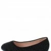 Forever Link Little Princess Larissa86k Black Sparkle Pattern Kids Ballet Flat