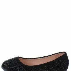 Forever Link Little Princess Larissa86k Black Sparkle Pattern Kids Ballet Flat