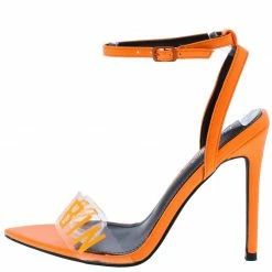 CAPE ROBBIN Livia Orange Women's Heel Shoes