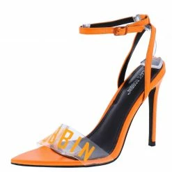 CAPE ROBBIN Livia Orange Women's Heel Shoes