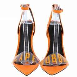 CAPE ROBBIN Livia Orange Women's Heel Shoes